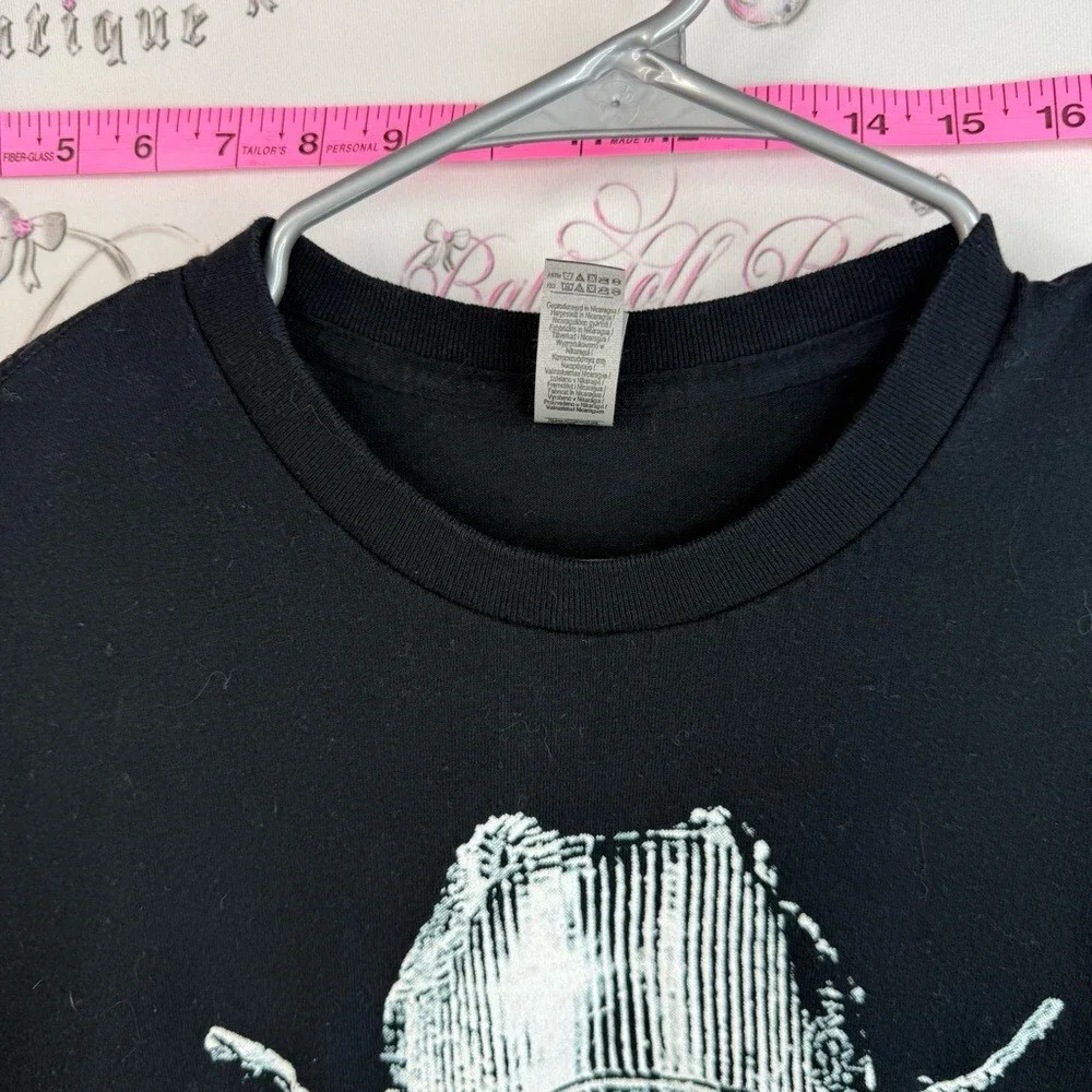Beyoncé 2023 tour renaissance Black Graphic Cowgirl Tee Metallic Silver Print - Picture 5 of 10